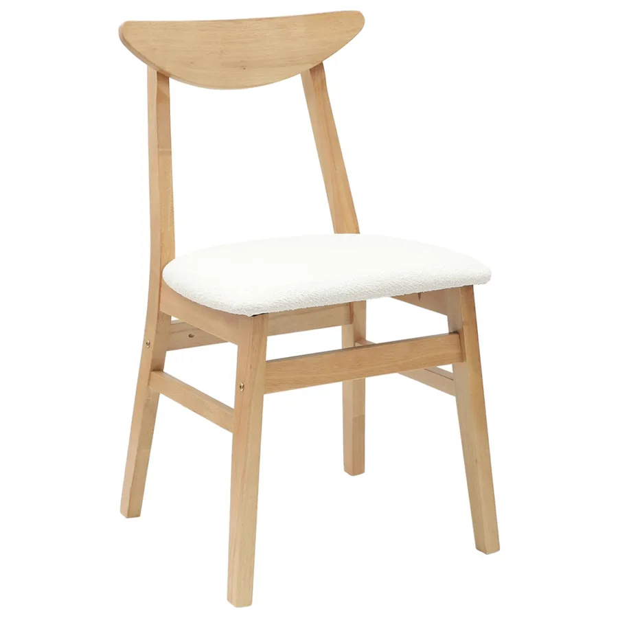 Chaises de salle à manger 2 pcs Naturel 42 x 47.5 x 81 cm - 4