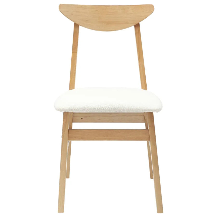 Chaises de salle à manger 2 pcs Naturel 42 x 47.5 x 81 cm - 5