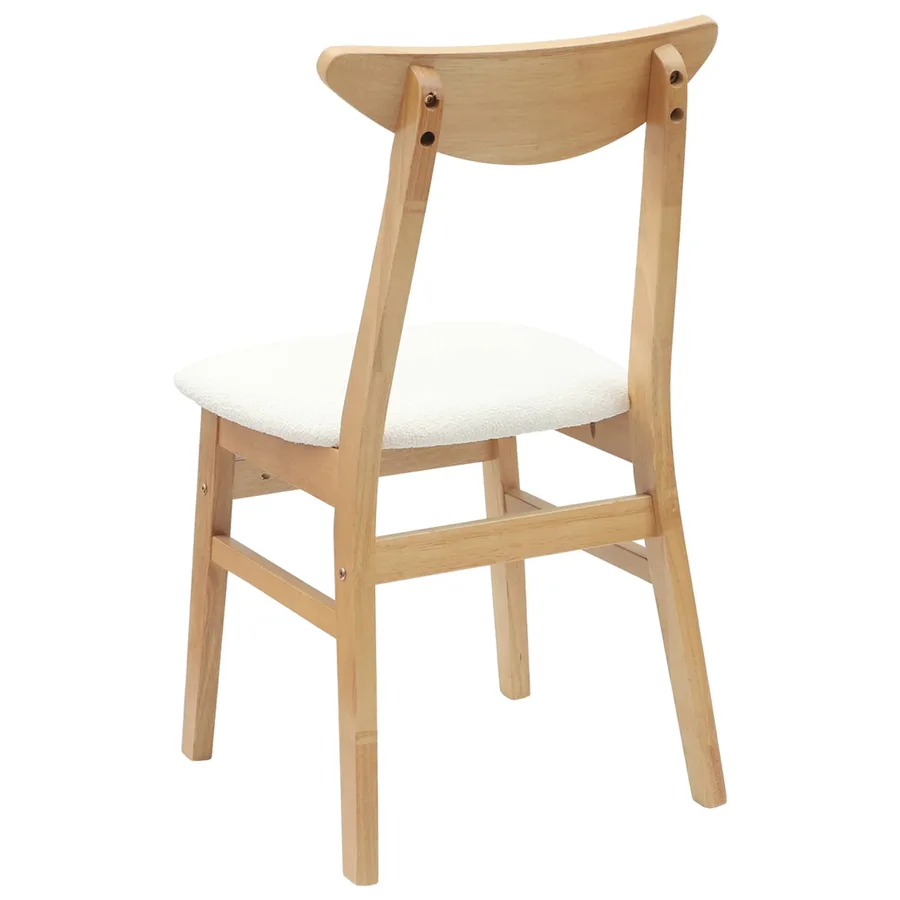 Chaises de salle à manger 2 pcs Naturel 42 x 47.5 x 81 cm - 7