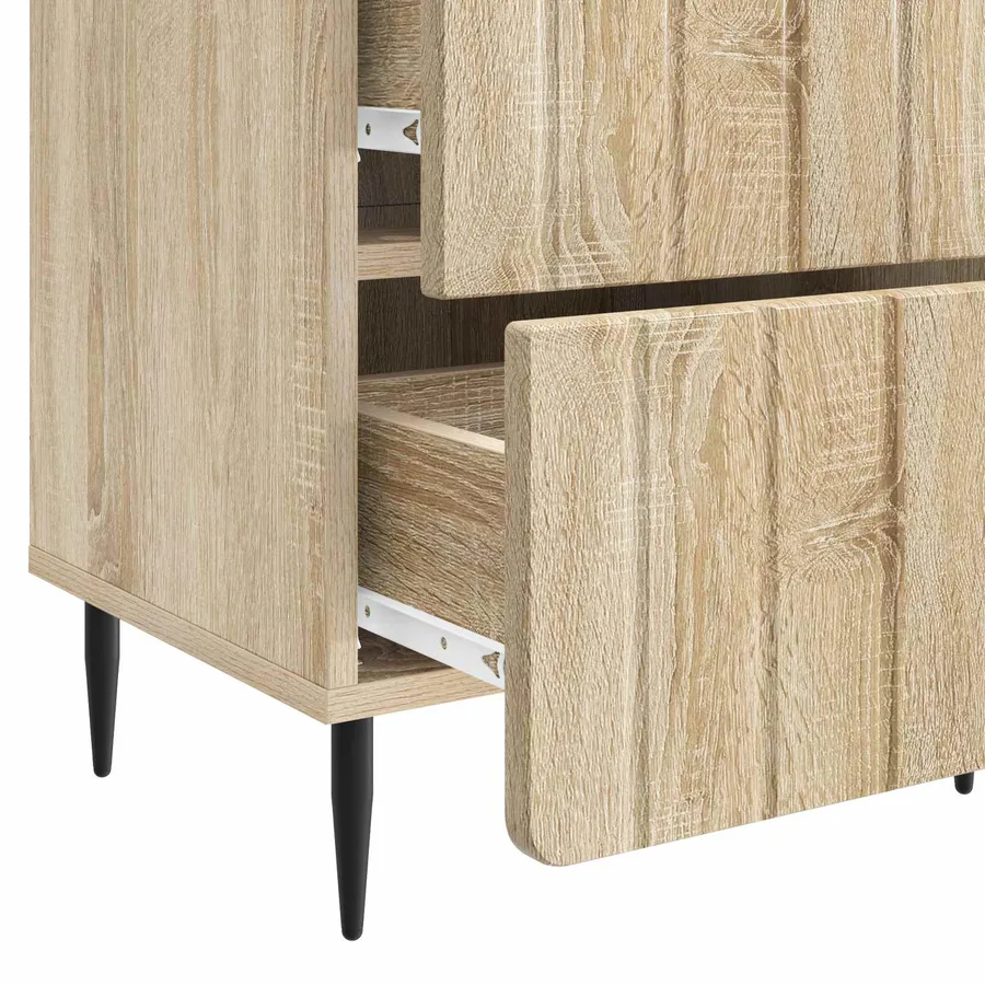Cabinet de chevet 2 pcs Chêne Sonoma 43 x 34,5 x 49,5 cm - 11