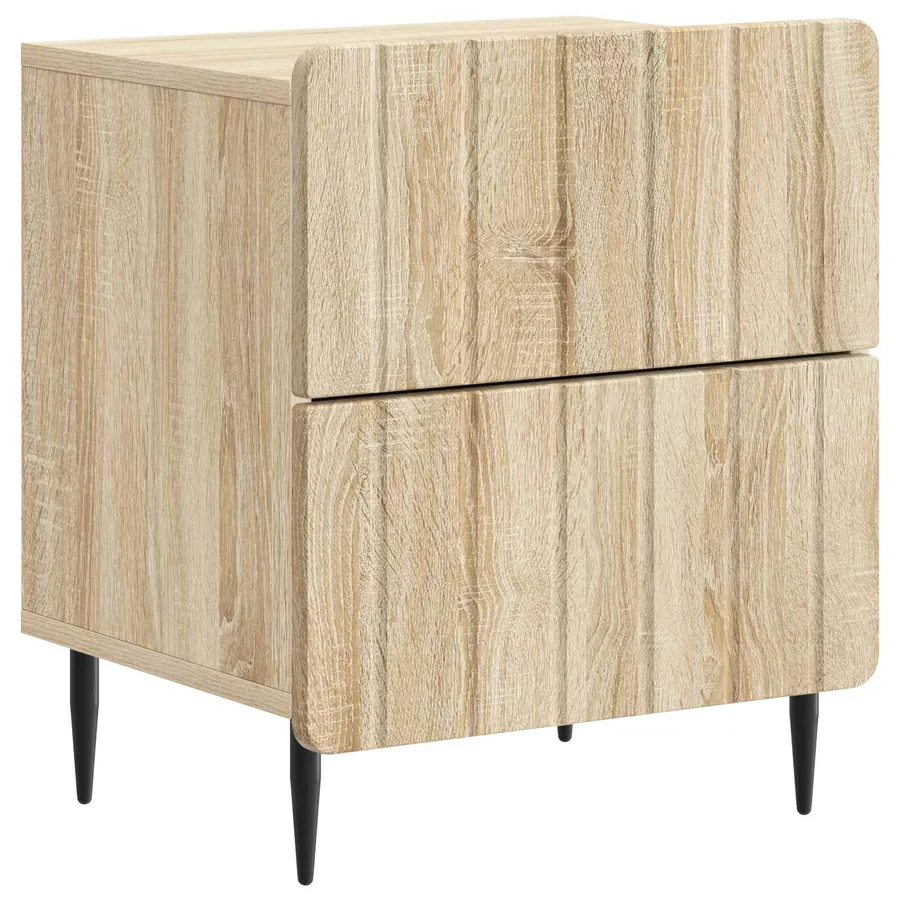 Cabinet de chevet 2 pcs Chêne Sonoma 43 x 34,5 x 49,5 cm - 5