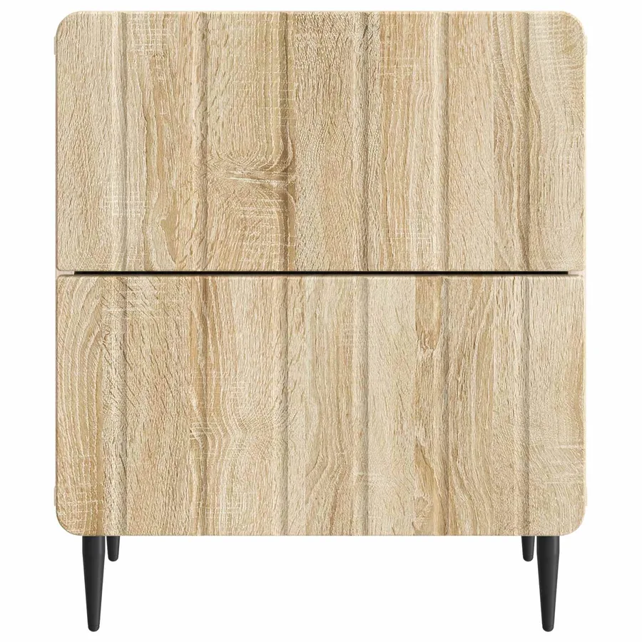Cabinet de chevet 2 pcs Chêne Sonoma 43 x 34,5 x 49,5 cm - 7