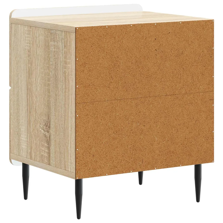 Cabinet de chevet 2 pcs Chêne Sonoma 43 x 34,5 x 49,5 cm - 9