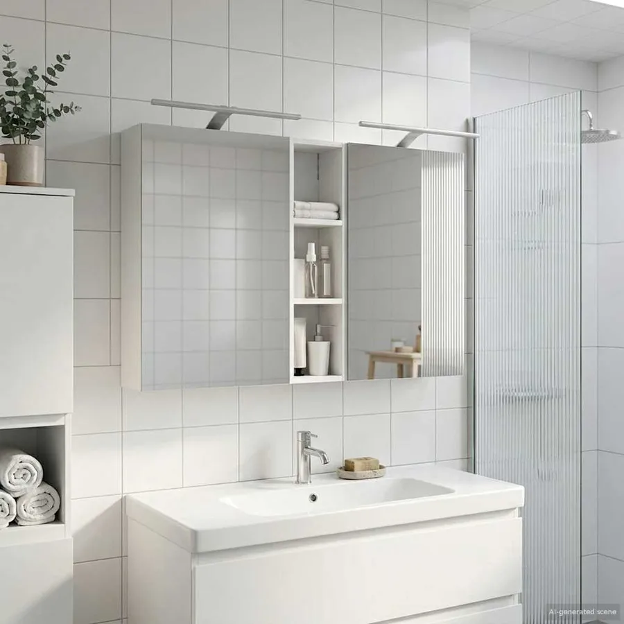 Ensemble de Meubles de Salle de Bain 3 pcs 120 x 14,5 x 70 cm - 4