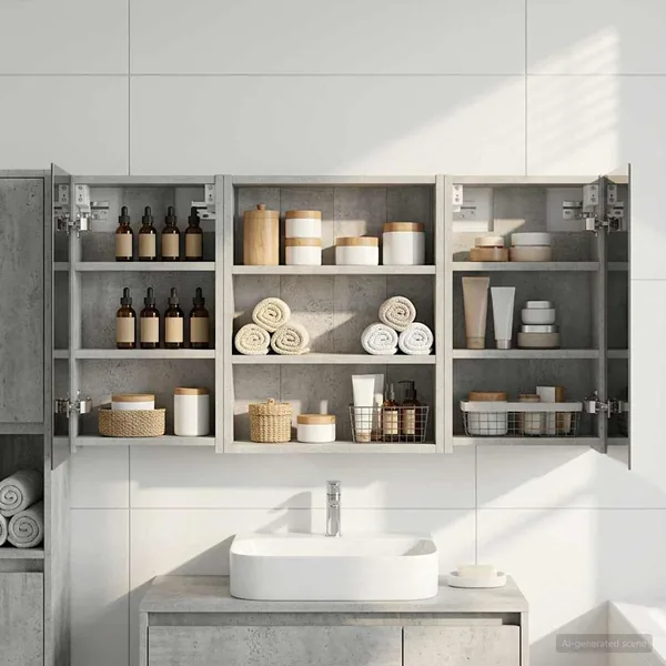 Ensemble de Meubles de Salle de Bain 3 pcs 100 x 10,5 x 50 cm