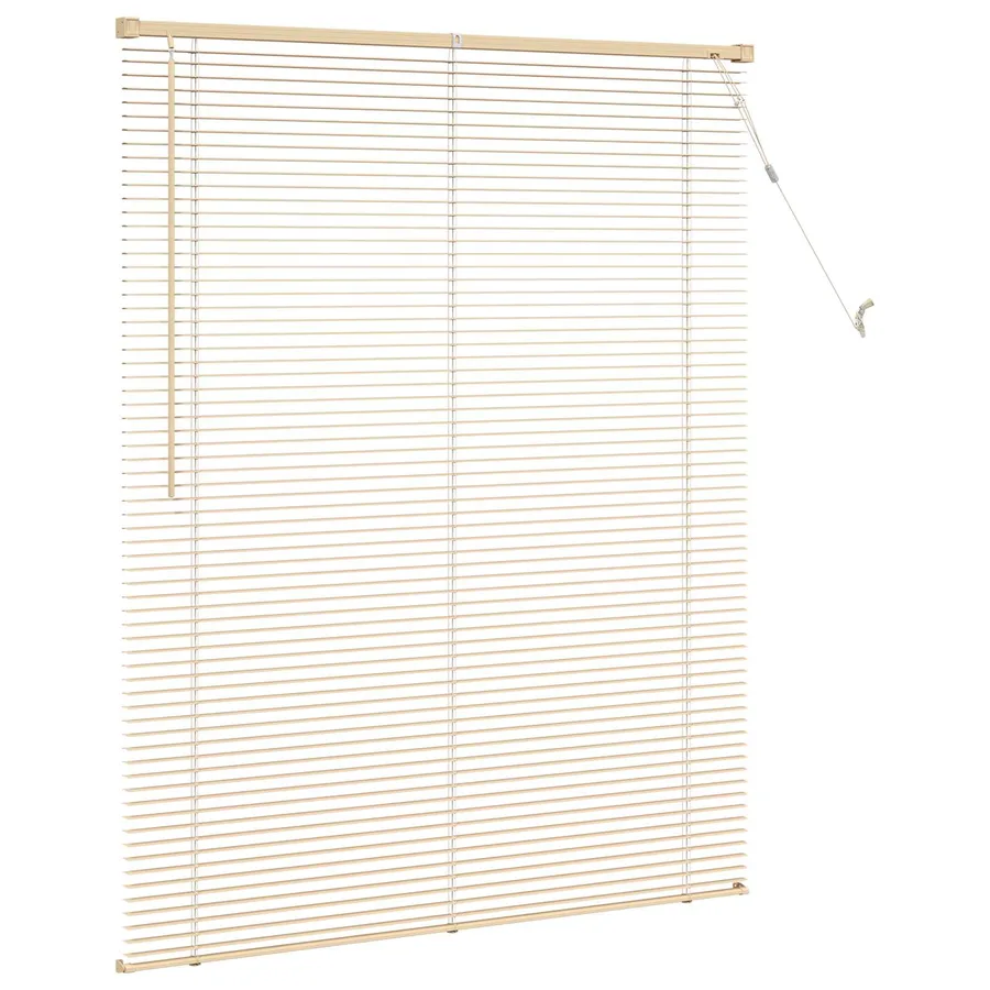 Store Vénitien Marron clair avec motif 150 x 120 cm 25 mm PVC - 5