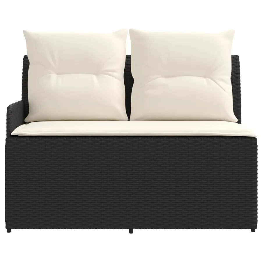 Sofa de jardin avec accoudoirs et sofa d'angle 2 Pièce Rotin PE - 7