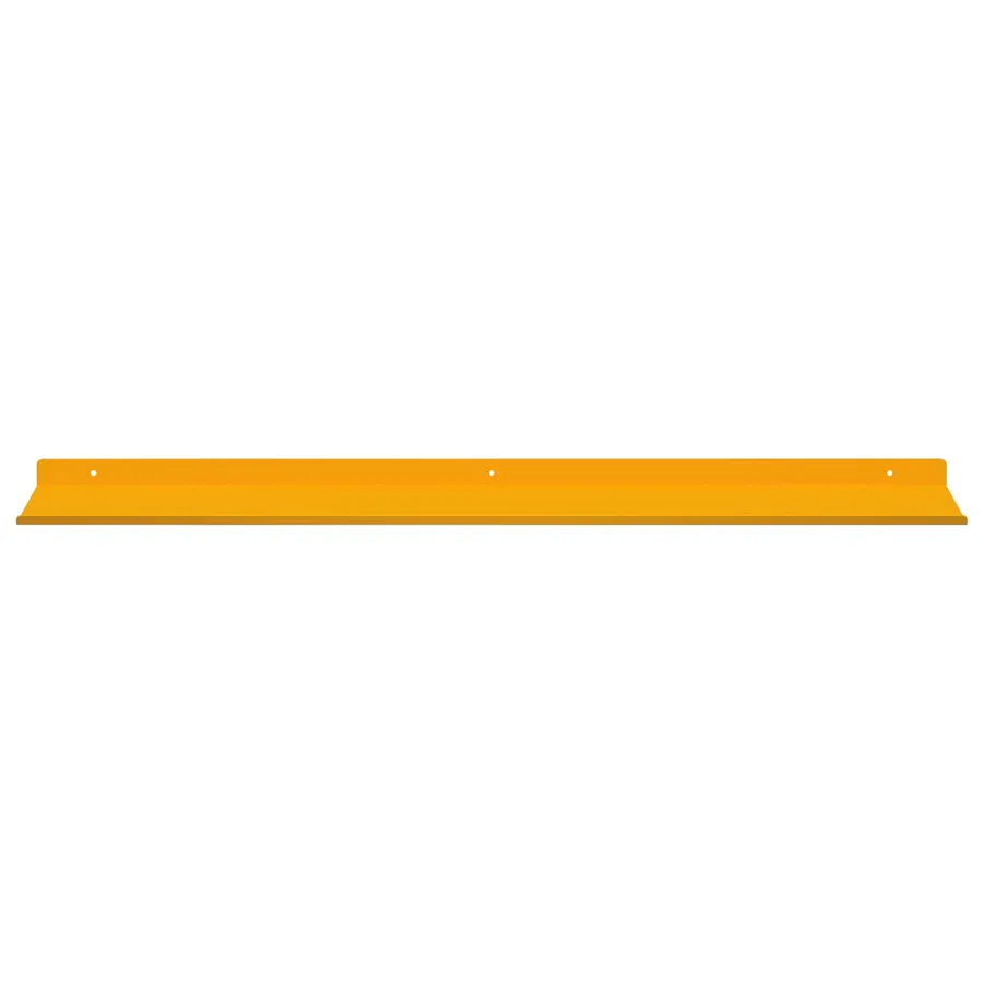 Étagère flottante 2 pcs Jaune moutarde 80 x 18 x 2,5 cm Acier - 5