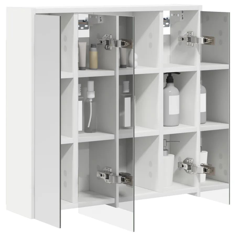 Armoire Miroir de Salle de Bain Blanc 63,5 x 16 x 62,5 cm - 3