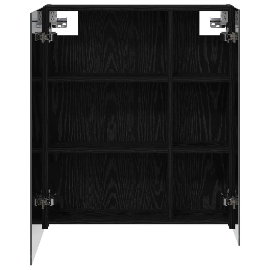 Armoire Miroir de Salle de Bain Chêne noir 60 x 14,5 x 70 cm - 6