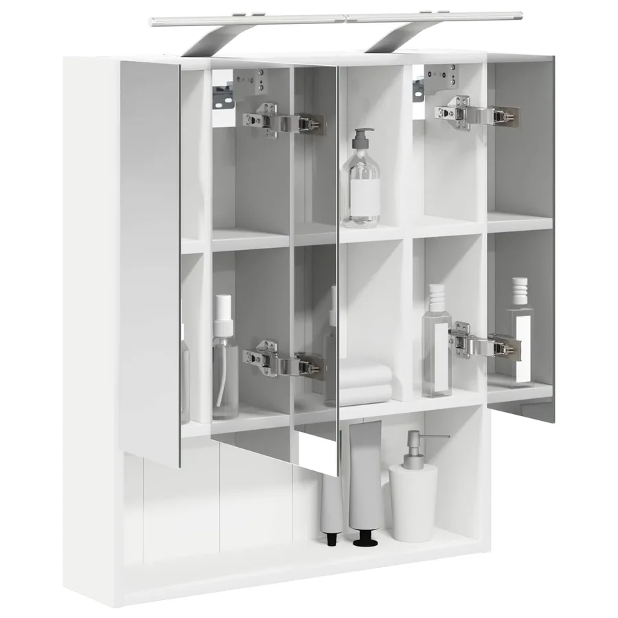 Armoire Miroir de Salle de Bain Blanc 60 x 14.5 x 70 cm - 3