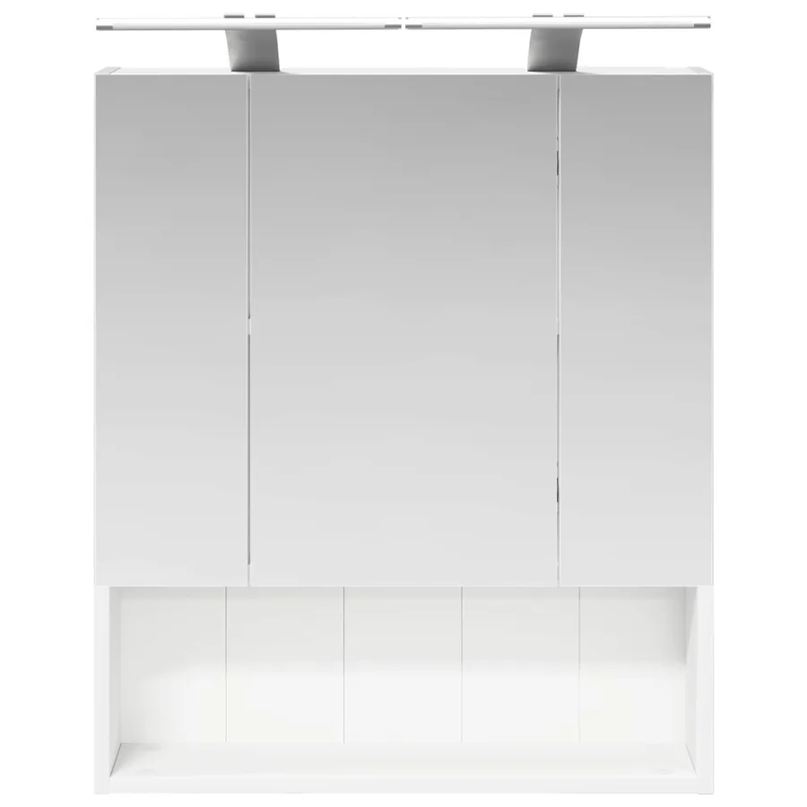 Armoire Miroir de Salle de Bain Blanc 60 x 14.5 x 70 cm - 6