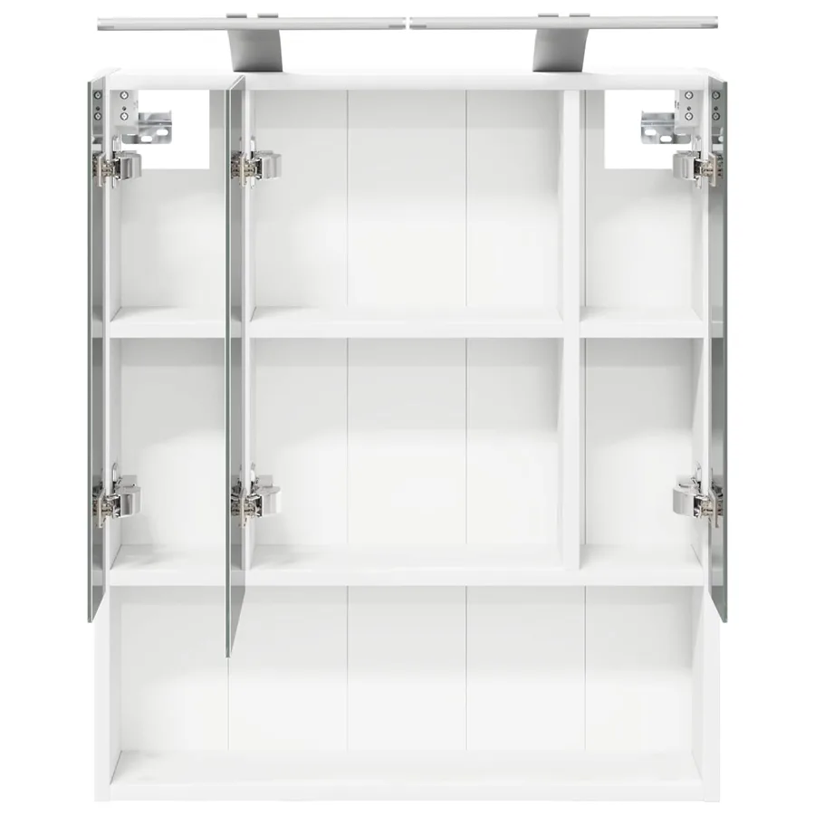 Armoire Miroir de Salle de Bain Blanc 60 x 14.5 x 70 cm - 7