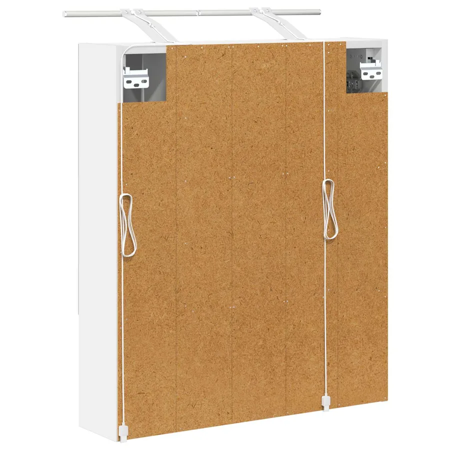 Armoire Miroir de Salle de Bain Blanc 60 x 14.5 x 70 cm - 9