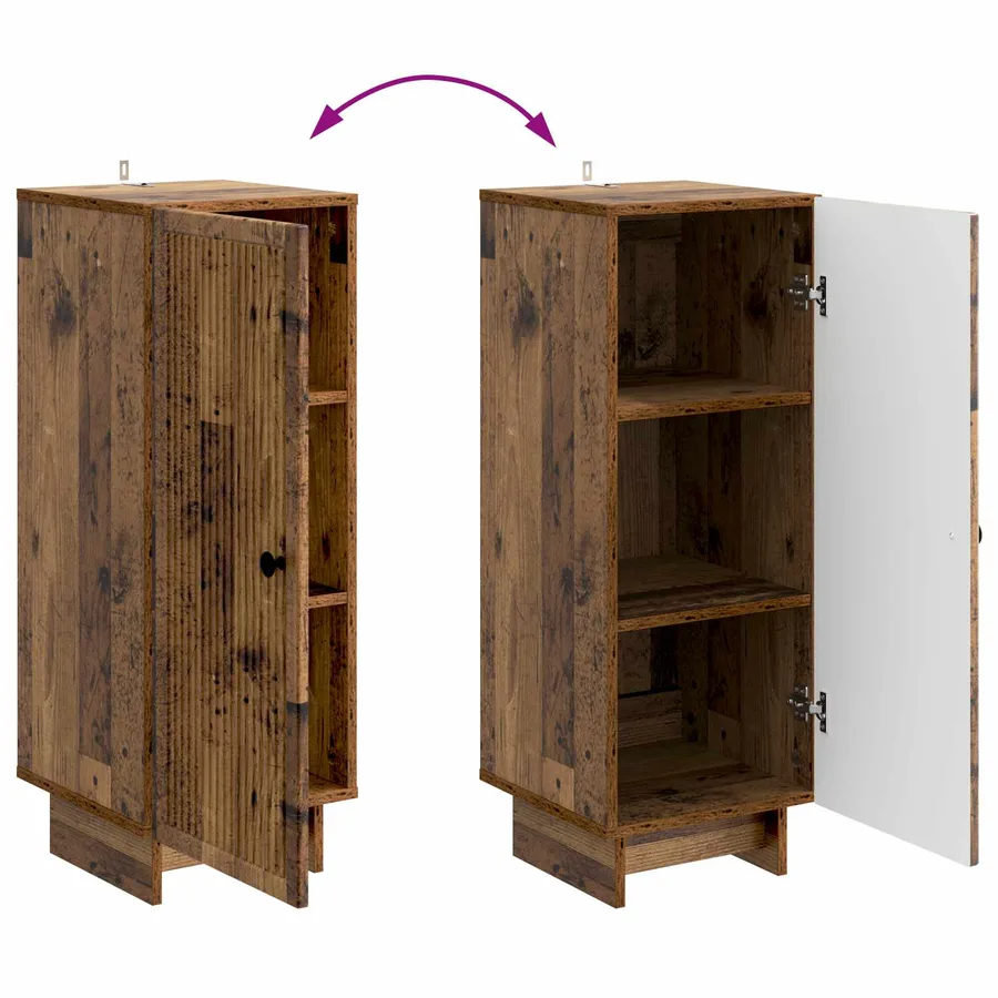 Buffet Bois ancien 33 x 34,5 x 90 cm Bois d'ingénierie - 11