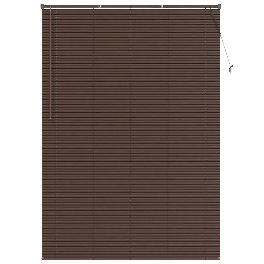 Store Vénitien Marron foncé avec motif 213 x 150 cm 25 mm PVC - 2