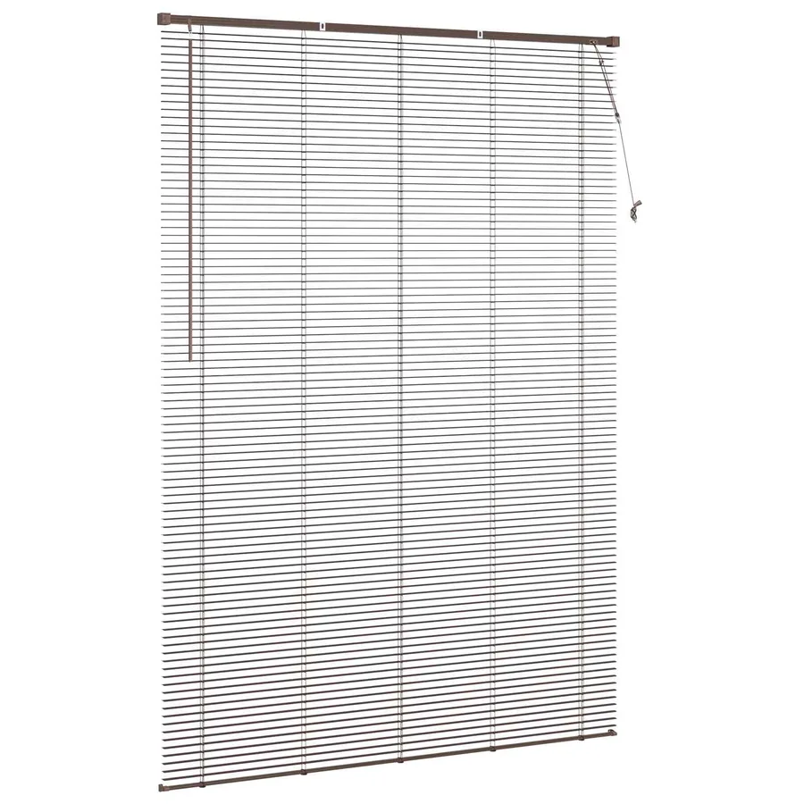 Store Vénitien Marron foncé avec motif 213 x 150 cm 25 mm PVC - 5