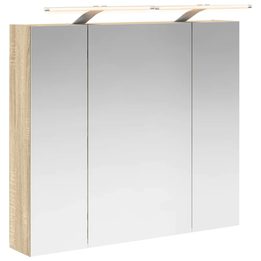 Armoire Miroir de Salle de Bain Chêne Sonoma 80 x 14.5 x 70 cm - 2