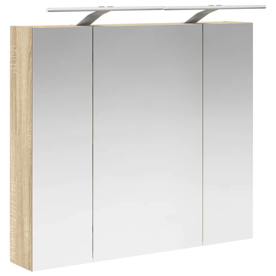 Armoire Miroir de Salle de Bain Chêne Sonoma 80 x 14.5 x 70 cm - 5