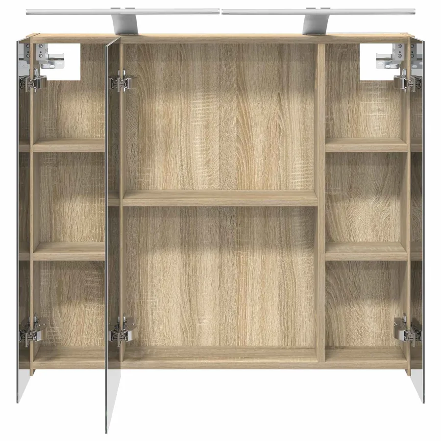Armoire Miroir de Salle de Bain Chêne Sonoma 80 x 14.5 x 70 cm - 7