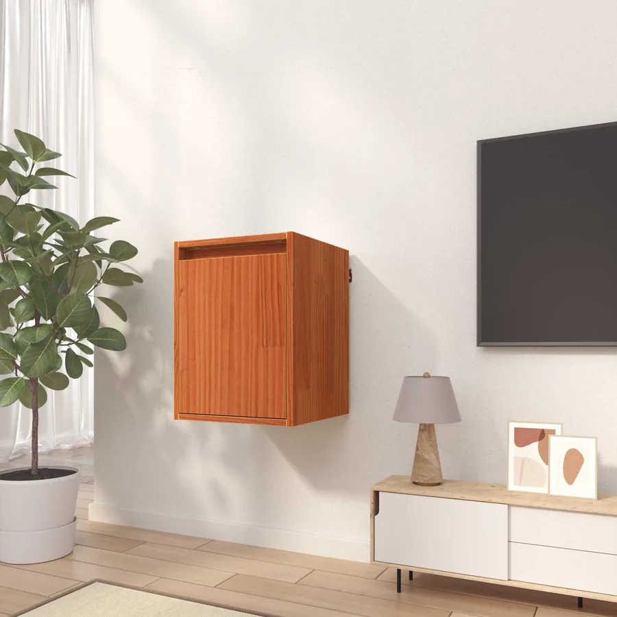 Meuble mural Cire marron 30 x 30 x 40 cm Bois de pin massif