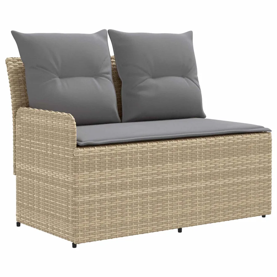 Canapé de jardin avec accoudoirs et table relevable 2 Pièce - 4