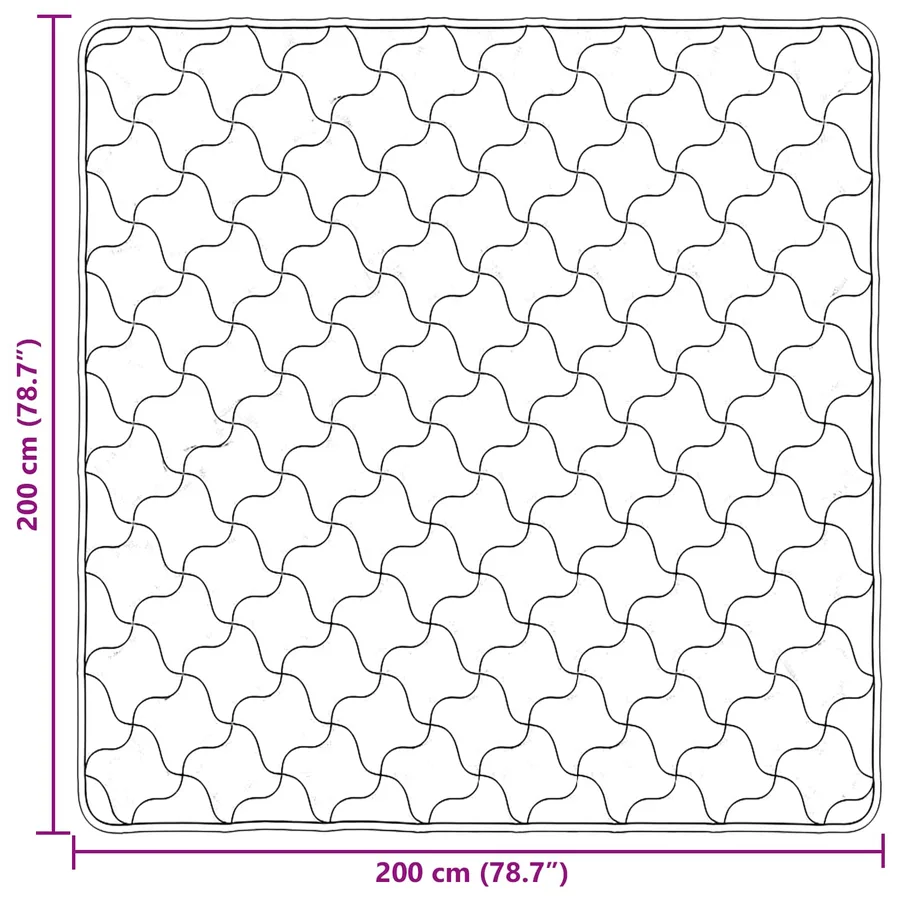 Duvet d'hiver Matelassé Anthracite 200 x 200 cm - 8