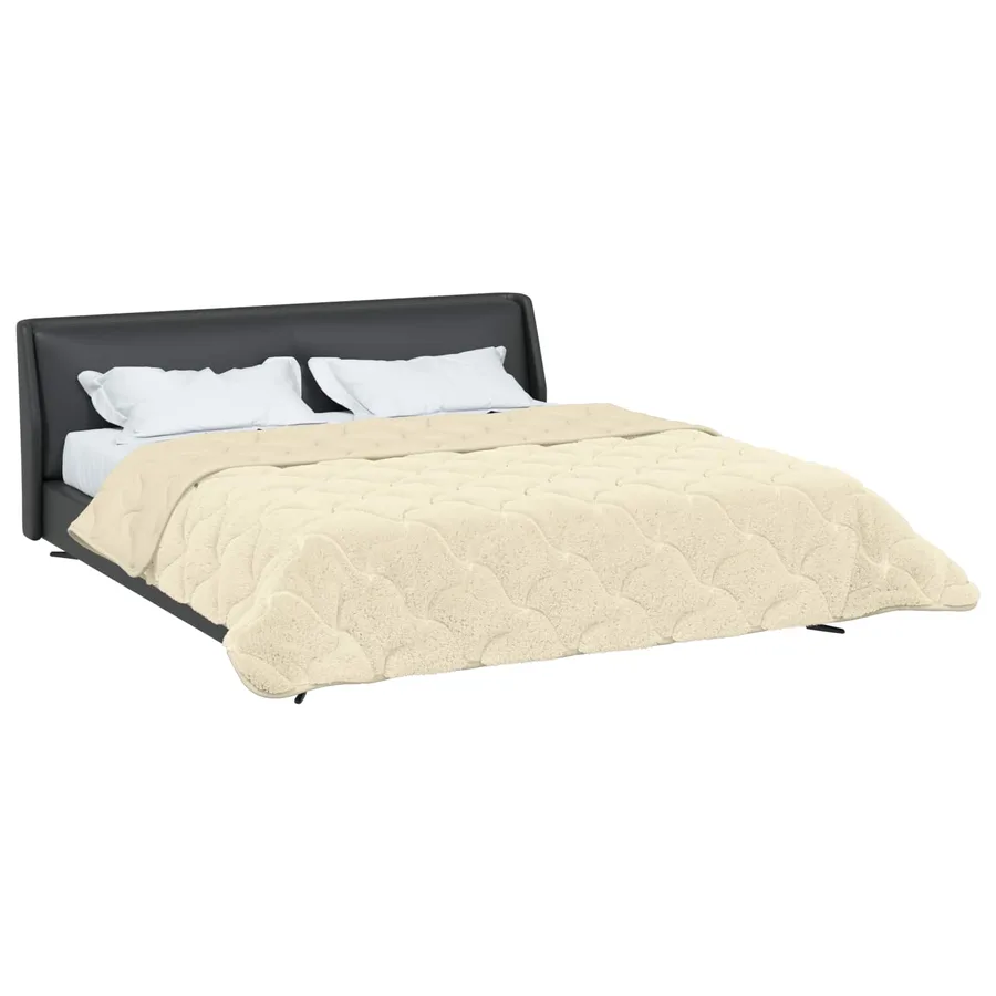 Duvet d'été simple Matelassé Crème 200 x 200 cm - 3