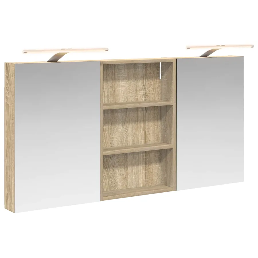 Ensemble de Meubles de Salle de Bain 3 pcs 120 x 10,5 x 60,5 cm - 2