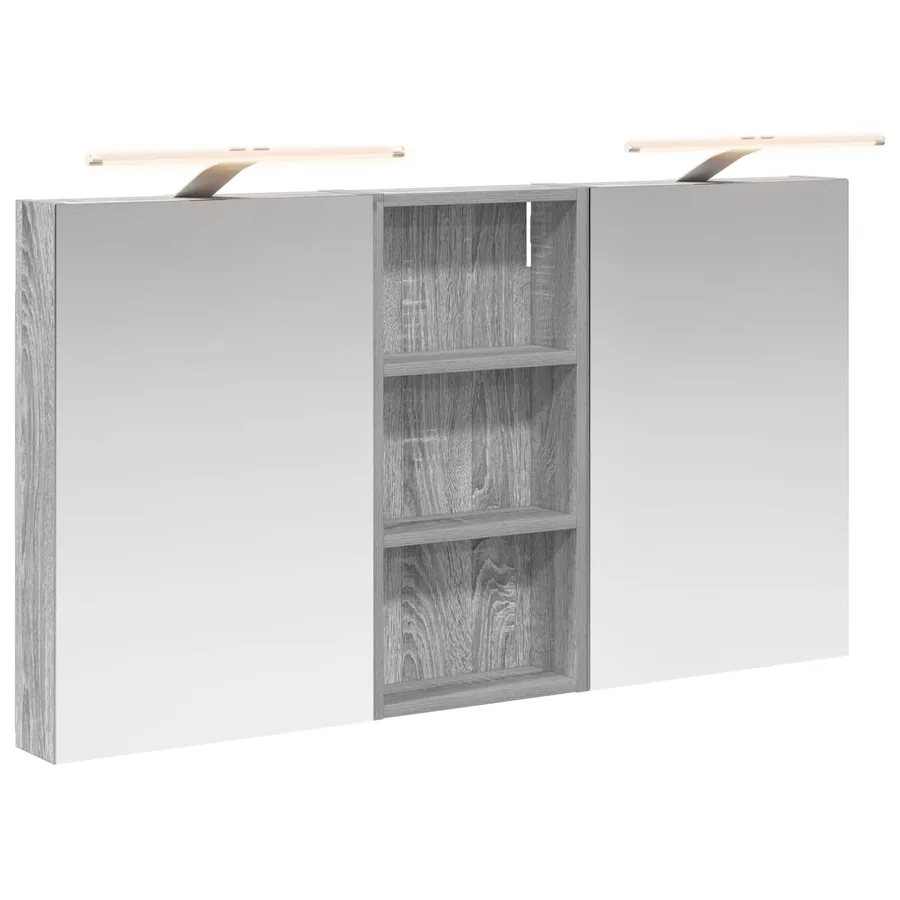 Ensemble de Meubles de Salle de Bain 3 pcs 110 x 10,5 x 60,5 cm - 2