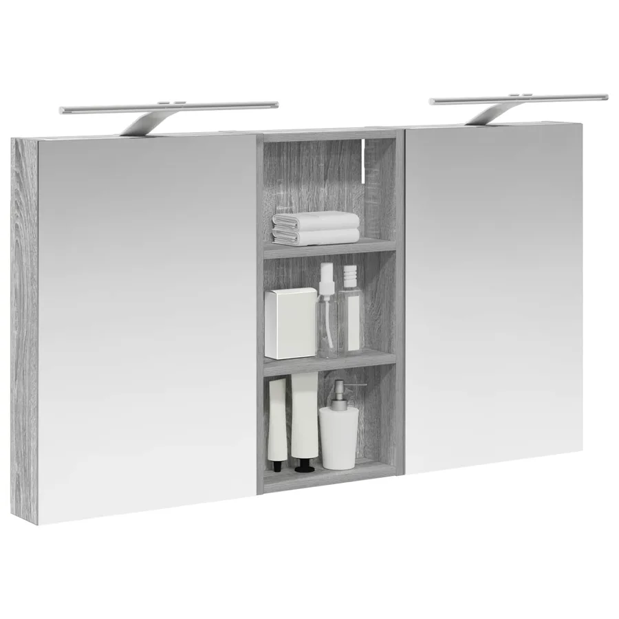 Ensemble de Meubles de Salle de Bain 3 pcs 110 x 10,5 x 60,5 cm - 3
