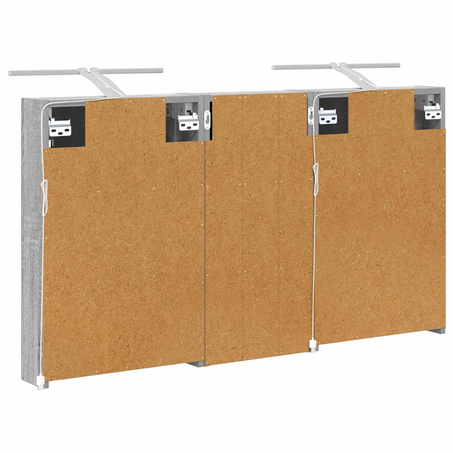 Ensemble de Meubles de Salle de Bain 3 pcs 110 x 10,5 x 60,5 cm - 9