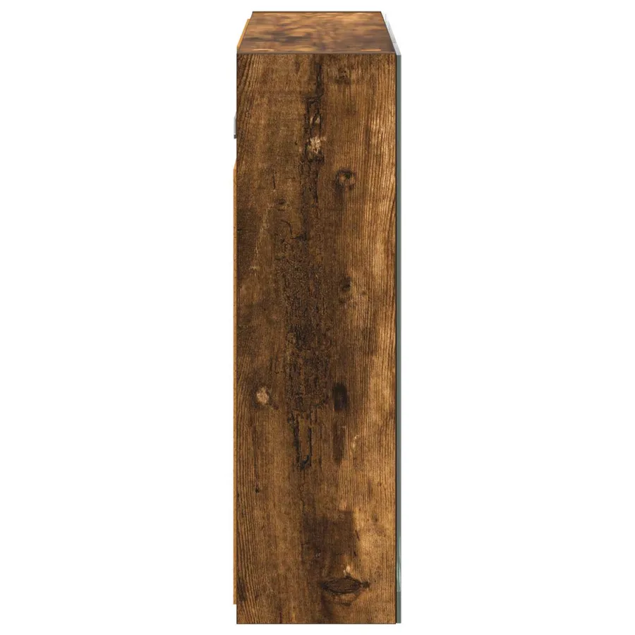 Armoire Miroir de Salle de Bain Chêne fumé 60 x 14,5 x 50 cm - 7
