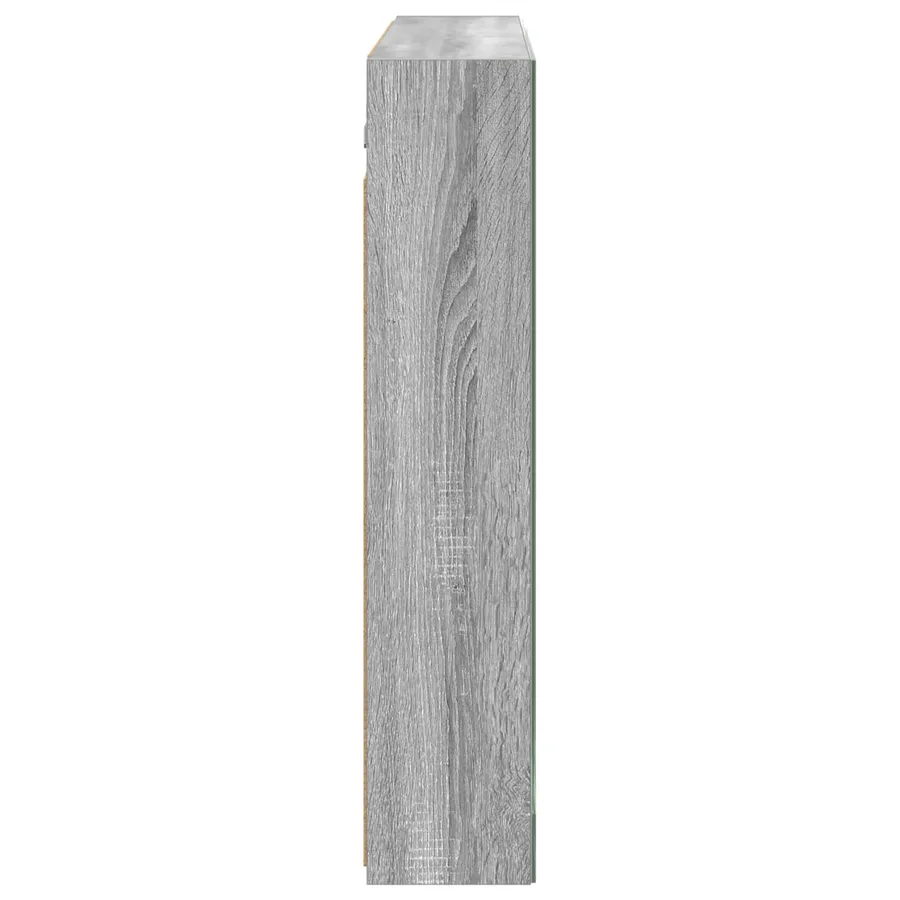 Armoire Miroir de Salle de Bain Gris Sonoma 100 x 14,5 x 70 cm - 7