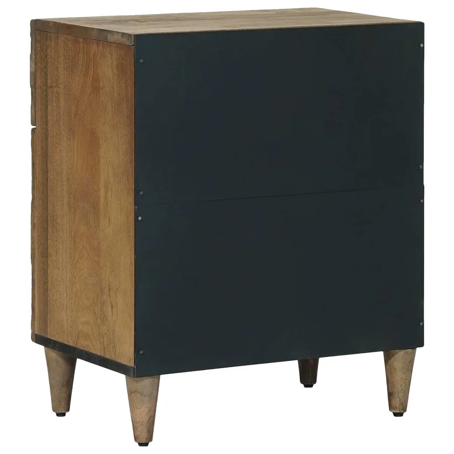 Armoire de lit Marron 50 x 33 x 60 cm Bois de mangue massif - 5
