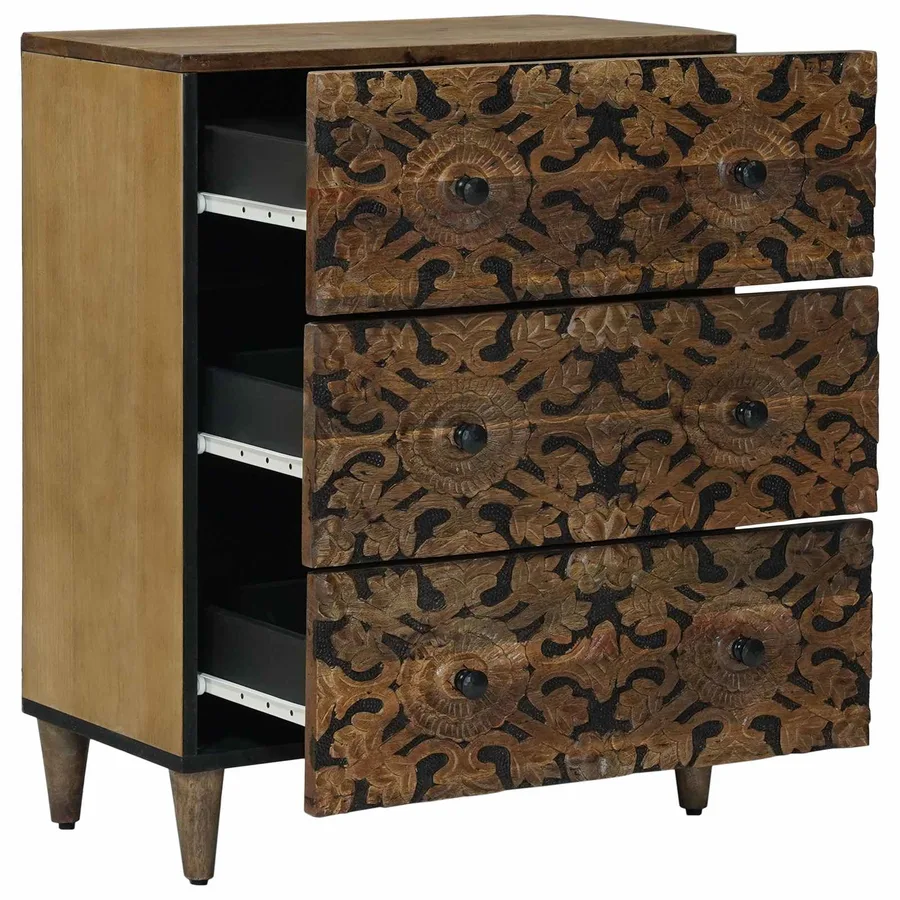 Buffet de Rangement Marron 60 x 33,5 x 75 cm - 2