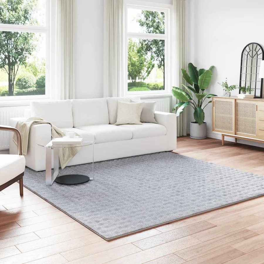 Tapis de surface Carré SIROLO Gris 240 x 240 cm Polyester