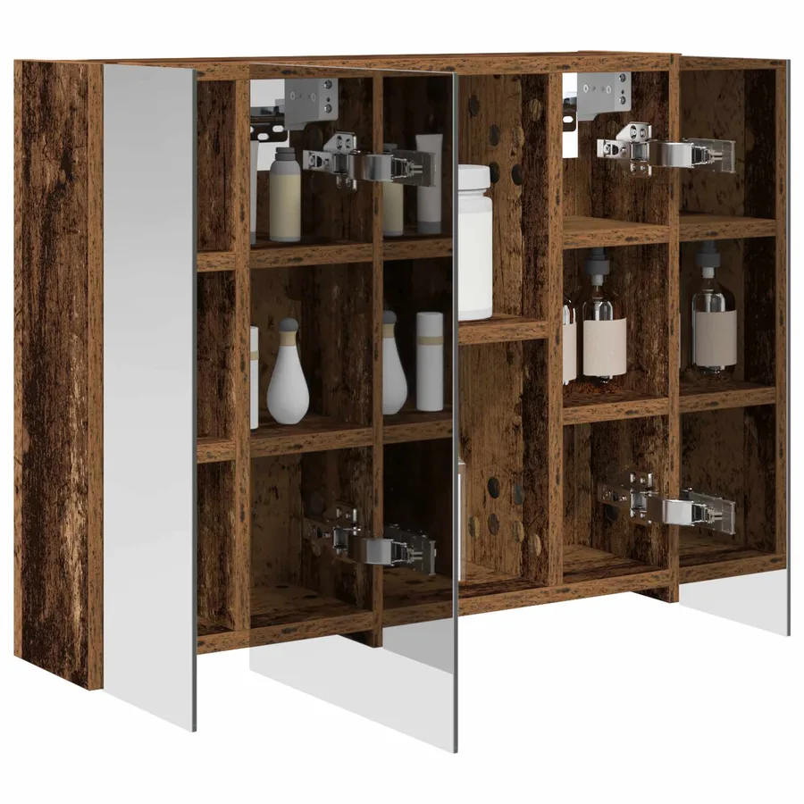 Armoire Miroir de Salle de Bain Bois ancien 60 x 14,5 x 50 cm - 3