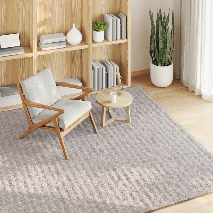 Tapis de surface Carré SIROLO Sable 200 x 200 cm Polyester - 3