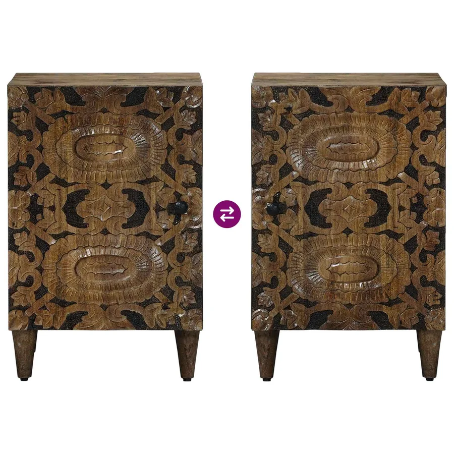 Ensemble de mobilier de salle de bain avec tiroir 4 pcs Marron - 15