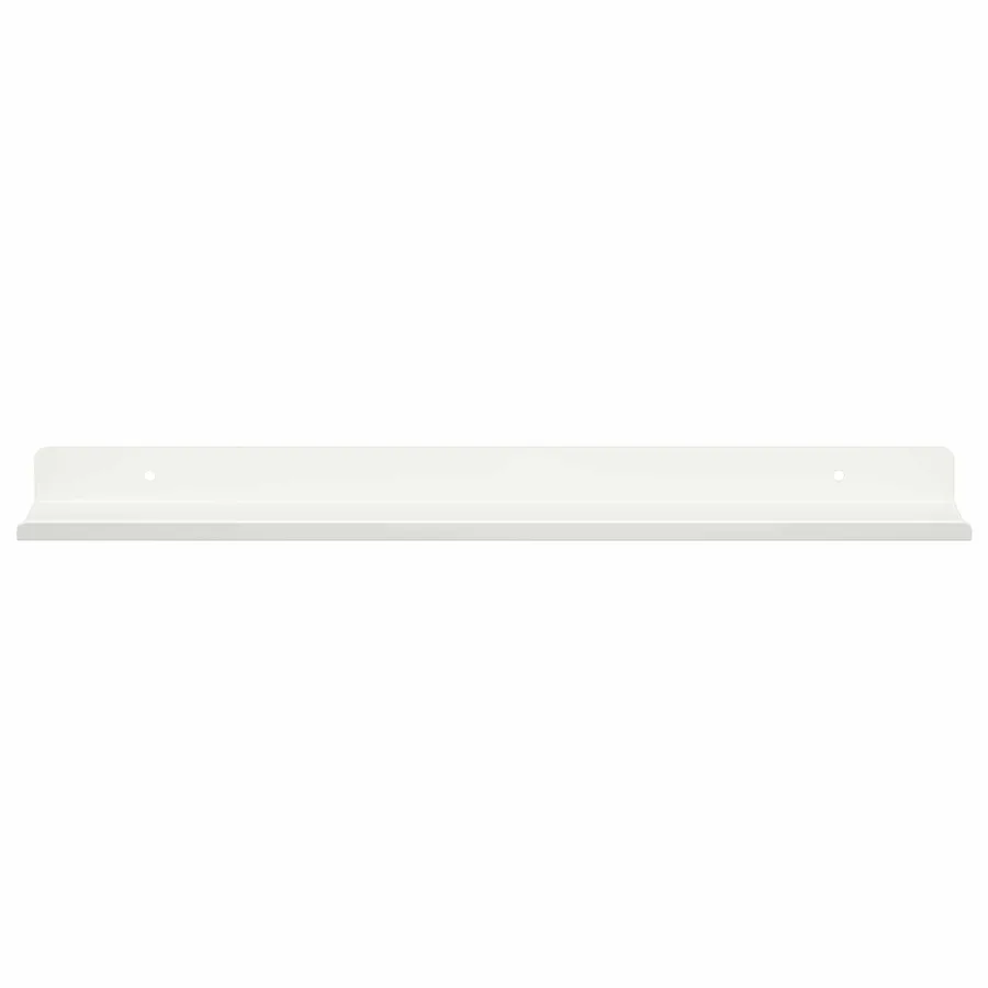 Étagère flottante 2 pcs Blanc 40 x 8,5 x 2,5 cm Acier - 5