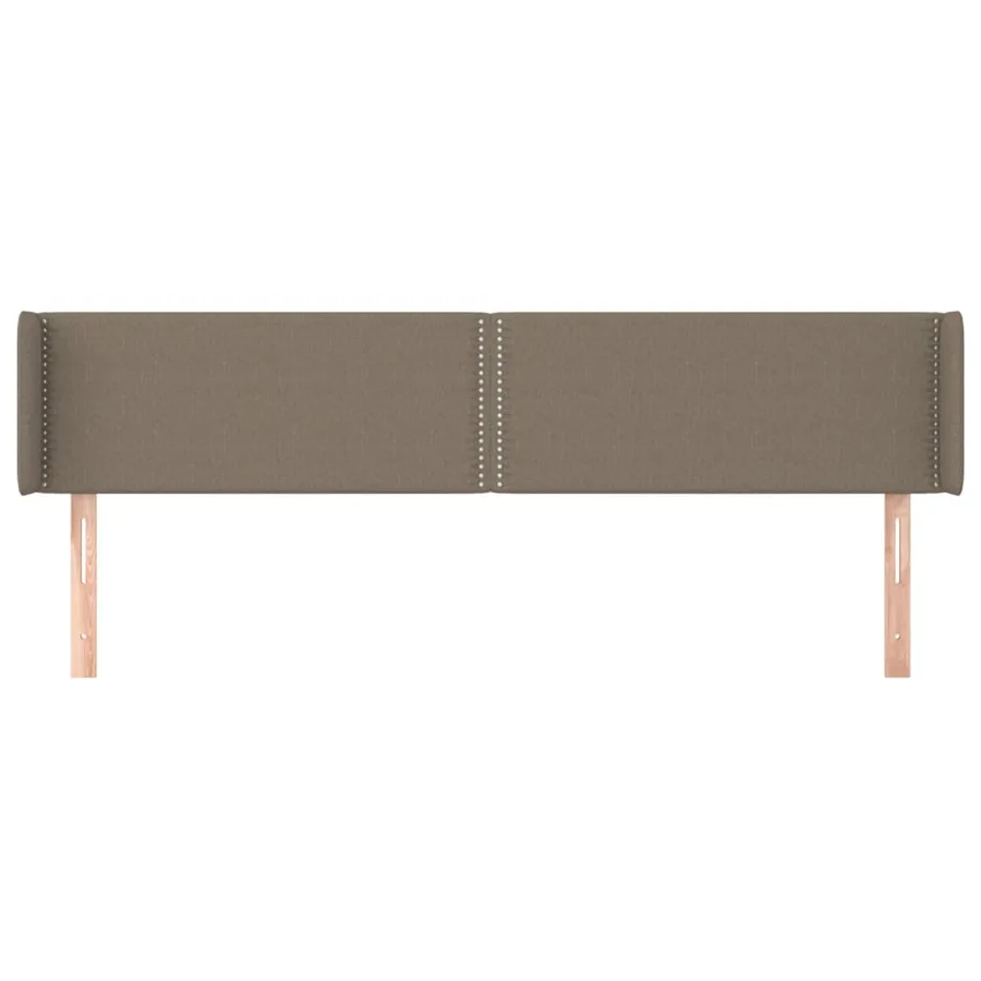 Tête de lit avec oreilles Taupe 183x16x78/88 cm Tissu - 3