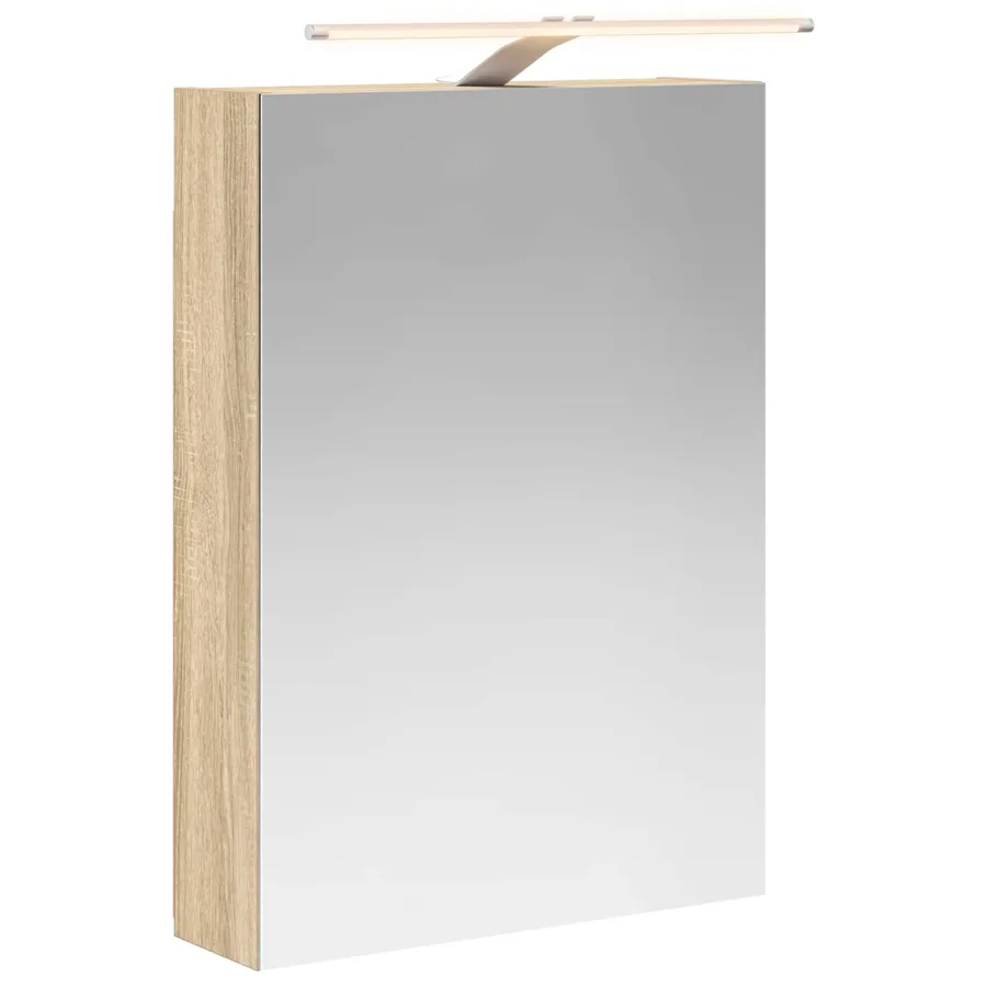 Armoire Miroir de Salle de Bain Chêne Sonoma 50 x 14,5 x 70 cm - 2