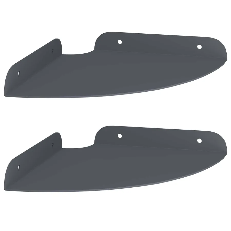Étagère flottante avec étagère 2 pcs Anthracite 18 x 18 x 2 cm - 2