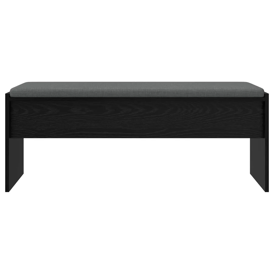 Banc d'entrée avec coussin Chêne noir 103 x 38 x 40 cm - 5