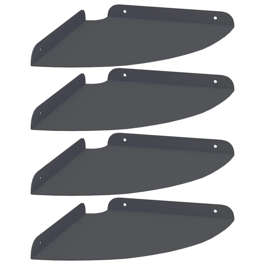 Étagère flottante 4 pcs Anthracite 24 x 24 x 2,3 cm - 2