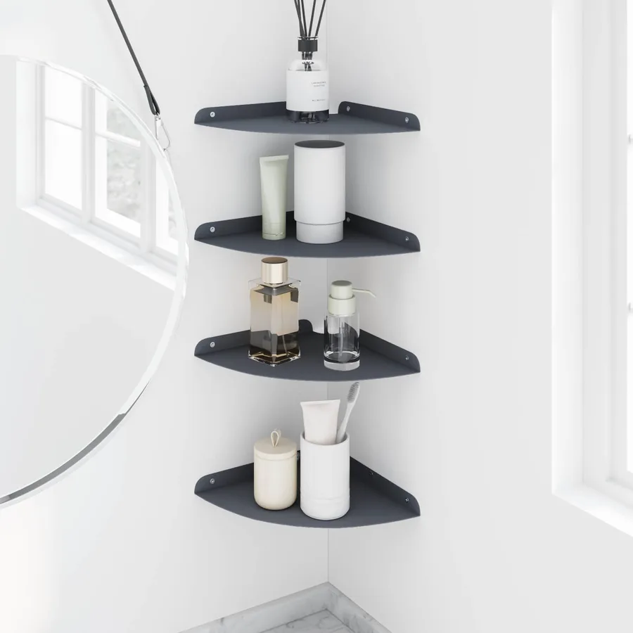 Étagère flottante 4 pcs Anthracite 24 x 24 x 2,3 cm - 4
