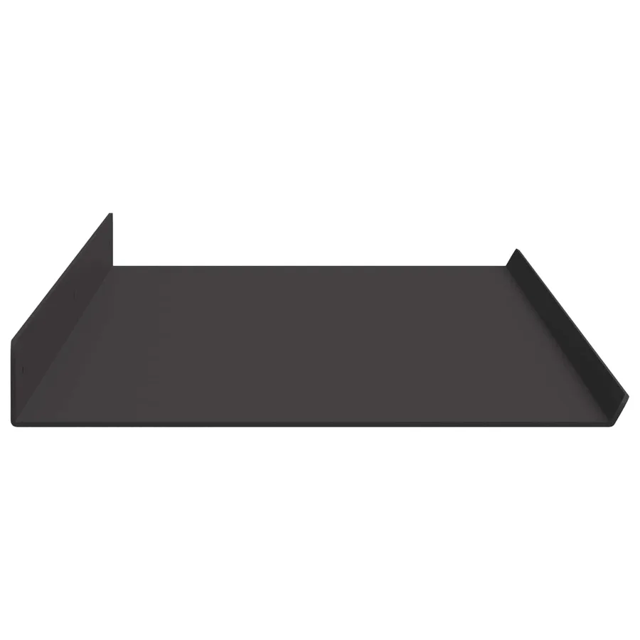 Étagère flottante 2 pcs Noir 100 x 18 x 2,5 cm Acier - 6