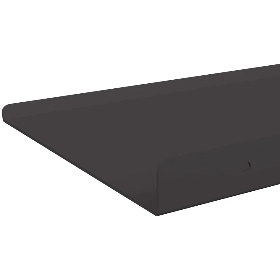 Étagère flottante 2 pcs Noir 100 x 18 x 2,5 cm Acier - 7