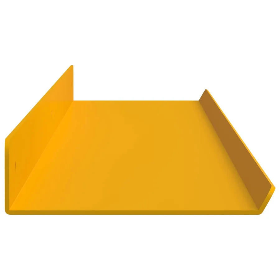 Étagère flottante 4 pcs Jaune moutarde 100 x 9 x 2,5 cm Acier - 6